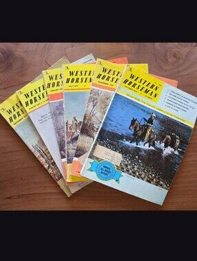 Vintage 1973/74 Western Horseman Magazines / Retro 1970s Cowboy Coffee Table